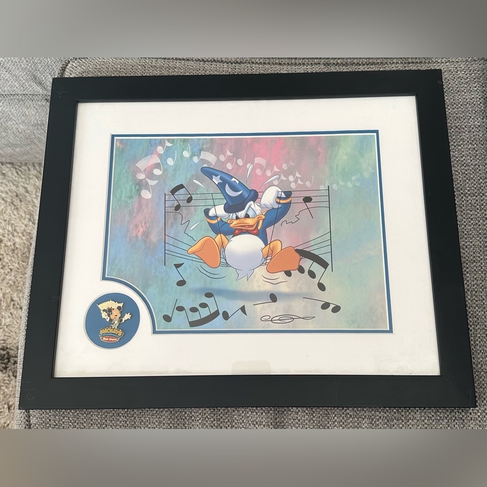 "Mickey's PhilharMagic" 2003 limited edition lithograph and pin set